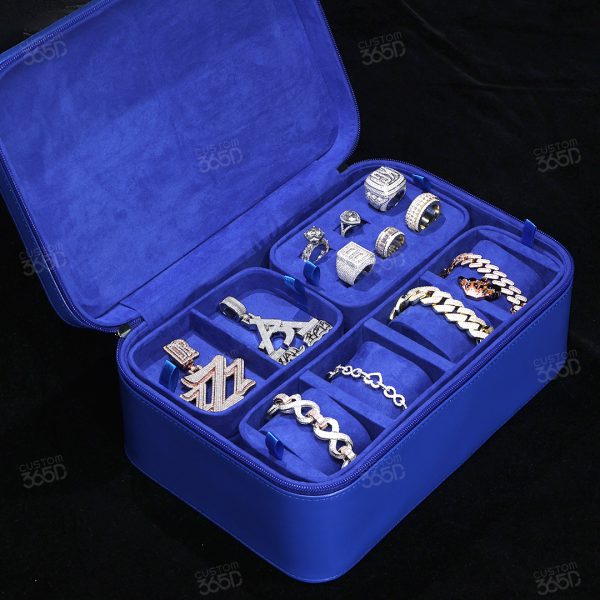 Royal Blue Luxe Jewelry Case