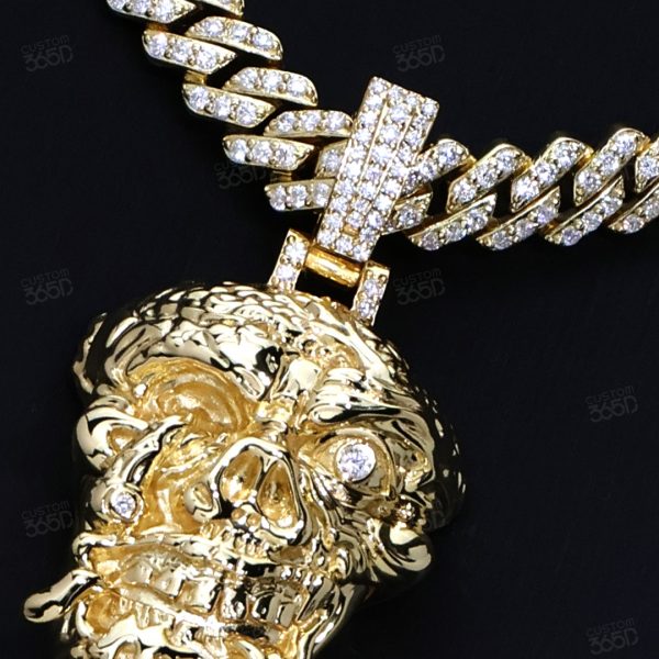 Golden Skull Pendant